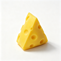 Jouet sensoriel anti-stress et de compression en forme de morceaux de fromage moelleux transfrontalier