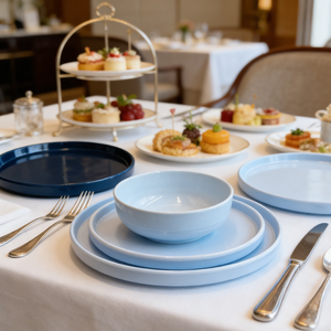 Assiettes de service en mélamine de qualité supérieure, robustes, 9/10,5 pouces, pour banquets - Product Image 1