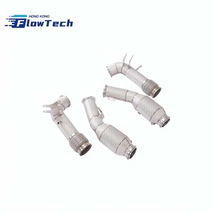 Downpipe + Tubo Frontal de Acero Inoxidable T304 con Protector Térmico para Maserati MC 20 3.0T, Montaje Directo, 2020-2025 - Product Image 4