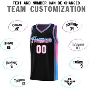 Camiseta de baloncesto personalizada para hombre, camiseta deportiva atlética con cuello en V, sublimada, con nombre y número del equipo, que absorbe la humedad, pantalones cortos - Product Image 3