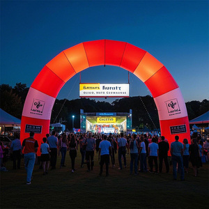 Modelo de fábrica Publicidad Inflable Personalizado Impreso Resistente al fuego Bienvenido Arco inflable para carreras Eventos deportivos en venta - Product Image 6