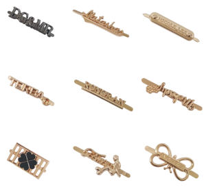 Matte mạ vàng tùy chỉnh logo thương hiệu Debossed Kim Loại May nhãn cho quần áo - Product Image 5