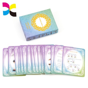 Échantillon gratuit de cartes de poses de yoga personnalisées imprimées en usine pour enfants, adultes et débutants - Product Image 4