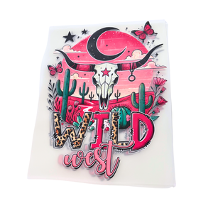 Vinilo Termotransferible DTF Personalizado con Diseño <span class=keywords><strong>de</strong></span> Vaquero Occidental Rosa, Transferencia <span class=keywords><strong>de</strong></span> Plastisol para Ropa, Accesorios, Sombreros y Bolsos con Diseño Personalizado - Product Image 4