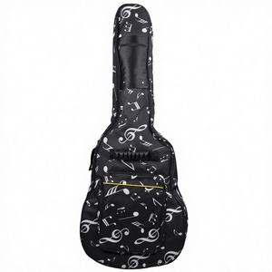 Funda Impermeable de Fibra de Carbono para Guitarra Acústica y Bajo de 40'' 41'', con Acolchado de Esponja y Correa Ajustable - Product Image 5