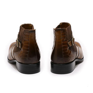 รองเท้าบูททำงานสไตล์วินเทจแบบ Amish สำหรับผู้ชาย ระดับไฮเอนด์ หรูหรา กันน้ำ แบบผูกเชือกข้อเท้า ตัดเย็บด้วยวิธี Goodyear Welted  หนังแท้คุณภาพสูง ทนทาน - Product Image 5