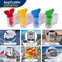Kocents MTS-012 Scellé de sécurité jetable en plastique ABS pour compteur électrique, à serrage par torsion