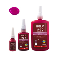 Colle anaérobie acrylique Higlue 243 270 222 pour vis, scellant anti-fuite, ThreadLocker à faible, moyenne et haute résistance, 10ml 50ml 250ml