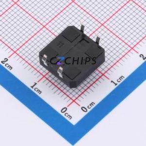 ZX-QC1212-8.0CJ Tactile Switch Through hole-4P,12x12mm Switch Single Pole Single Throw Round Button 2.6N Through Hole - Product Image 2