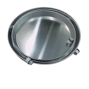 Large Aluminum Water Heater Drain Pan With Plastic Fittings For Holding Draining Extra Water For Metal Spinning Fabrication