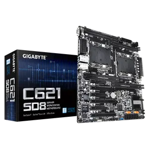 Gigabyte C621-SD8 sunucu ana kartı çift LGA 3647 soket dört kanallı, Aspeed AST2500 BMC, 3 PCIe x16 yuvaları yepyeni