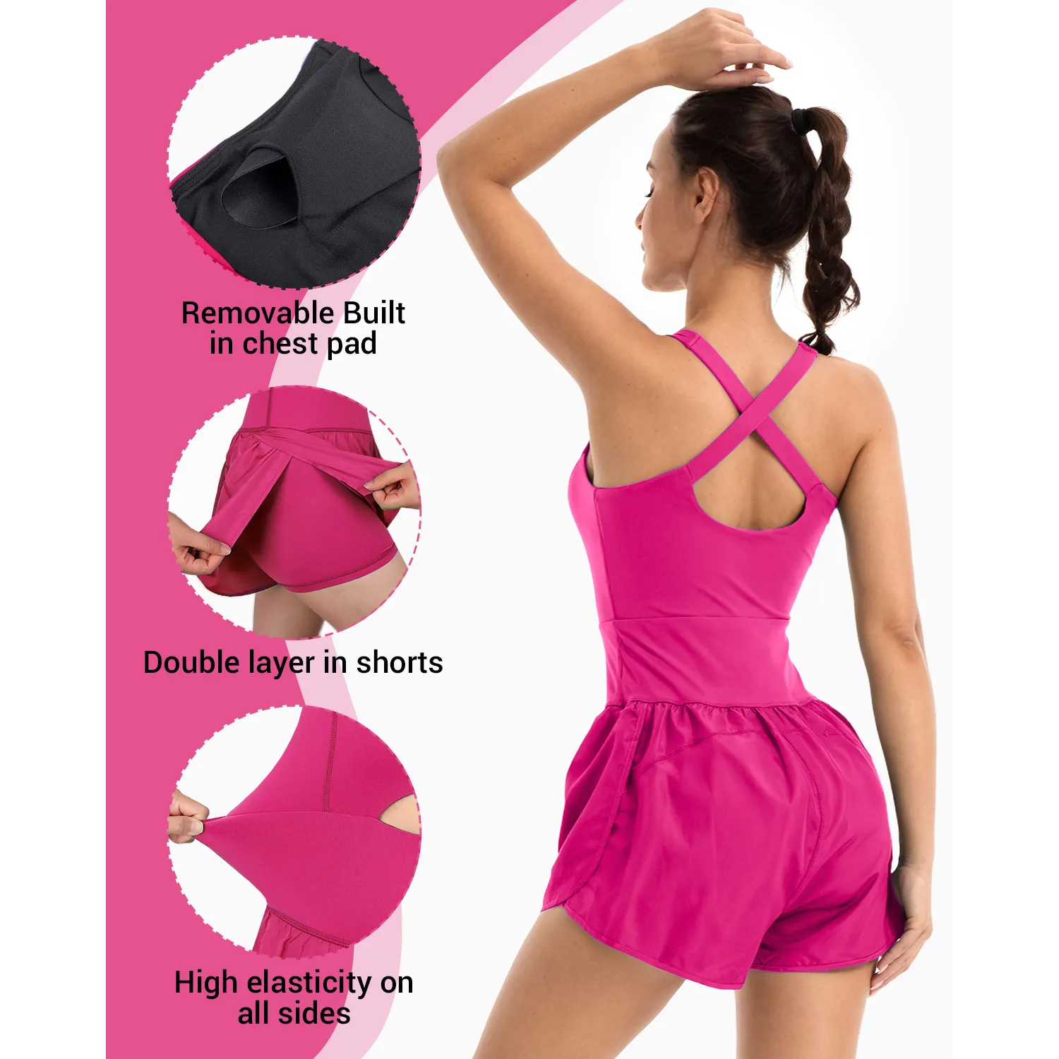 Volwassen Solide Sport Yoga Workout Strakke Bodysuit Mouwloze Bodycon Romper Eendelige Outfit Jumpsuit Voor Dames