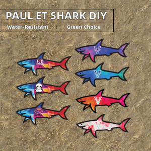 2025 Blnieece Paul Et Shark DIY Écologique PVC Autocollant Stickers Étanche Dessin Animé Pays Drapeau CP Jul Omerta Vrunk Décorations - Product Image 2