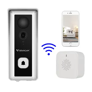 Wired 4MP Vídeo ao ar livre 5G WiFi Segurança Inteligente Detecção Armazenamento Home Security Chime 4MP Vídeo ao ar livre Campainha WiFi Câmera