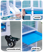 Cage en métal pour pigeons, taille d'élevage, fournie directement par l'usine