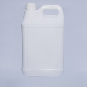 Bouteille carrée en plastique HDPE de 5 L avec poignée pour huile moteur, produits chimiques, lotions, avec bouchon à vis, impression de logo personnalisable - Product Image 3