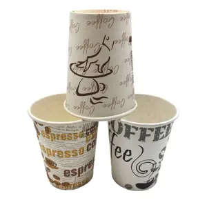 9oz Disposable Paper Coffee Cup with lid