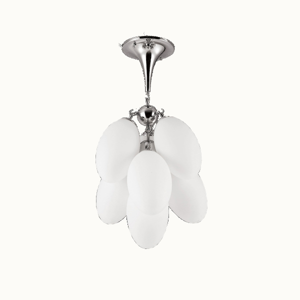 Decor lighting 7 piece glass flower shape kids room bathroom led ceiling lamp