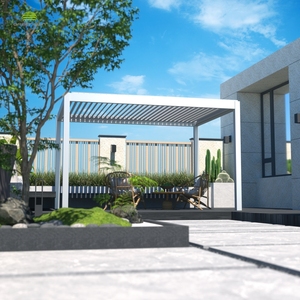 Odern-persiana motorizada <span class=keywords><strong>de</strong></span> aluminio para exteriores, persiana <span class=keywords><strong>de</strong></span> vidrio para pérgola <span class=keywords><strong>de</strong></span> jardín, persiana para <span class=keywords><strong>sombra</strong></span> <span class=keywords><strong>de</strong></span> sol - Product Image 1