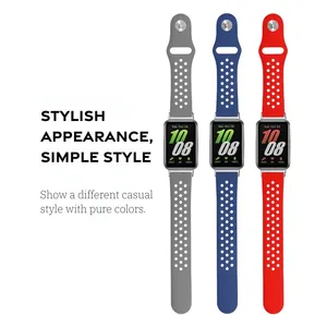 Perforiertes Schnell verschluss armband für Huawei Watch Fit 4Pro 4 <span class=keywords><strong>3</strong></span> <span class=keywords><strong>2</strong></span> Armband Reverse Buckle Wasserdichtes atmungsaktives Silikon-Sport band - Product Image 3