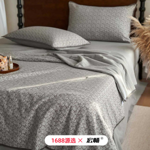 1688 100% Cotton Yarn-dyed Jacquard Summer Quilt 200x230cm Home Use - Product Image 4