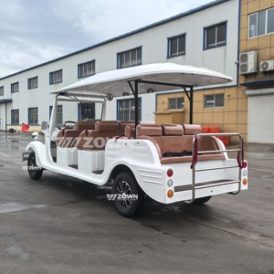 Vehículo Eléctrico Clásico Vintage para Turismo, Blanco, de 4 a 17 Asientos, Diseño Retro para Uso en Granjas Ecuestres, Color Personalizable - Product Image 4