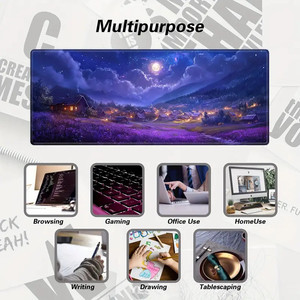 Personalized Dreamy Scenery Extended Gaming Mouse Pad Gamer Keyboard with Seam Edge Stable Rubber Base <strong>Large</strong> <strong>Mousemat</strong> for Laptop - Product Image 2