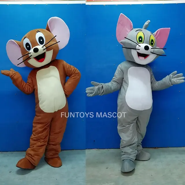 Funtoys CE Tom-disfraz de Mascota de gato y Jerry Mouse, película de dibujos animados para Halloween para adulto