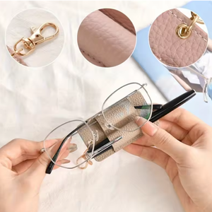 Porte-stylo double portable en cuir anti-perte avec cordon de poche et clip pour infirmières, coursiers, employés de bureau - Product Image 2