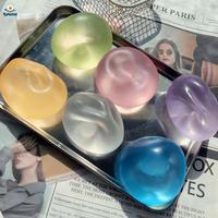 Jouets anti-stress en huile de coco faits à la main, personnalisables en gros par le fabricant, balles de relaxation modelables en vaseline, sans rebond