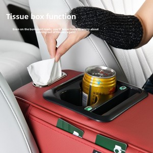 Accessoires Intérieur <span class=keywords><strong>Voiture</strong></span> en Cuir en Gros : Coussin d'Accoudoir, Sac de Rangement, Repose-Main et Boîte à Mouchoirs <span class=keywords><strong>pour</strong></span> Console Centrale - Product Image 4
