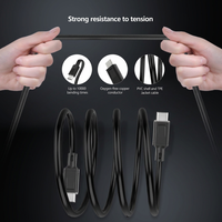 Câble USB C vers USB C 60W, charge rapide PD 20V 3A, cordon de données Type C 480 Mbps, gaine en PVC, câble en cuivre pur pour téléphone et tablette