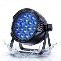 Projecteur LED PAR étanche 19x15W RGBW 4-en-1 IP65, silencieux, pour extérieur, discothèque, mariage, fête, DJ, spectacle, concert