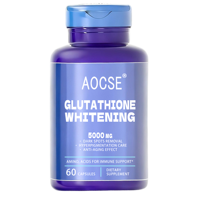 Capsules de collagène et de glutathion de haute qualité à marque privée OEM, 5000 mg, complément pour adultes pour éclaircir et raffermir la peau
