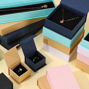 ¡Oferta! Cajones personalizados de lujo, embalaje de joyería, caja de regalo de papel para anillo, pendiente, joyería, tapa magnética, embalaje de joyería - Product Image 2