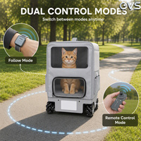 Poussette pour animaux de compagnie OVS, grande capacité, multifonctionnelle, détachable, lavable, durable, en maille, sûre, silencieuse, avec fonction de suivi automatique