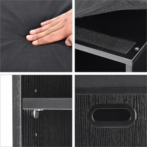Small Modern MDF Shoe <strong>Bench</strong> <strong>with</strong> Cushion <strong>Storage</strong> <strong>Seating</strong> for Living Room-Eco-Friendly Waterproof - Product Image 5