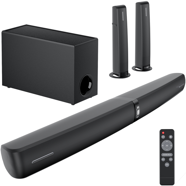 Wireless Subwoofer 2.1 TV Soundbar BT Speaker Home Theater Soundbar for TV with ARC/OPT/AUX/BT Connections