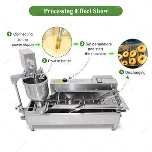 Machine professionnelle de fabrication de beignets en acier inoxydable pour la friture et le façonnage - Équipement commercial pour beignets - Product Image 5