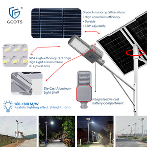 Lampe solaire de rue de qualité industrielle 10W15W20W25W40W, meilleure lampe solaire extérieure IP65 étanche pour routes, en aluminium, 6000K SL-JDE1 - Product Image 3
