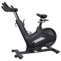 Bicicleta de Spinning Magnética K-FIT GSP2303 con Pantalla LED, Volante de Inercia de 18 kg, Transmisión por Correa Autoalimentada, Consola Bluetooth, Ciclismo Indoor