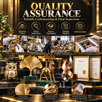 Ornement de bureau personnalisé en métal 3D détaillé, représentant des animaux sauvages (cerf, éléphant, renard, ours) – Cadeau d'entreprise personnalisé en gros