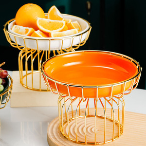 DP96 <strong>OSBORN</strong> Light Luxury Round Porcelain Ceramic Dinner Plate Fruit Dessert Dishes Plates Sets - Product Image 3