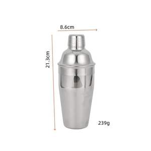 Kit de barman direct d'usine avec support en bois ensembles de barres en argent outil de barre de jigger <span class=keywords><strong>Martini</strong></span> 10 pièces ensemble de shaker à cocktail en acier inoxydable - Product Image 2