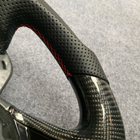 Volant personnalisé en cuir perforé en fibre de carbone véritable pour Land Rover Sports Range Rover SVR 2014-2019