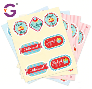 Pegatinas personalizadas troqueladas de vinilo impermeables para decoración de empaques de panadería, productos horneados, sellos de regalo, pegatinas personalizadas para alimentos. - Product Image 3