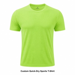 T-shirt de sport respirant personnalisé avec logo, en polyester, séchage rapide, pour la course à pied, la gym, la compression, vente en gros pour hommes - Product Image 2