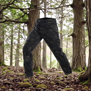 Celana taktis TC Ripstop multi-saku dengan pengaturan <span class=keywords><strong>Hook</strong></span>-<span class=keywords><strong>Loop</strong></span> celana kargo Slot lutut gaya untuk pelatihan bertahan hidup bawahan aktif - Product Image 1