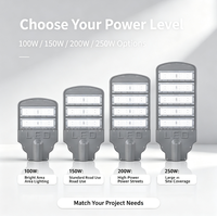 Lampadaire LED personnalisé 6000K lumière du jour, indice de protection IP65, compatible télécommande, éclairage extérieur pour panneaux routiers.