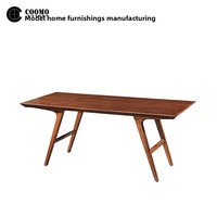 Ensemble table et chaises de salle à manger moderne de style chinois en noyer, mobilier pour la maison